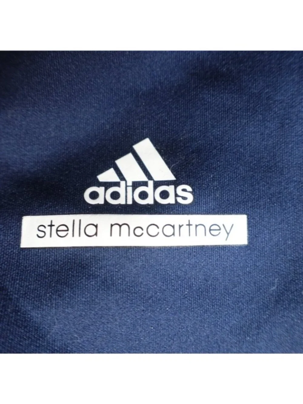 Adidas Stella McCartney Women's Jacket Medium Blue Full Zip Cropped Barricade